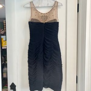 Cache Navy Blue Sexy Sheer Dress size 2